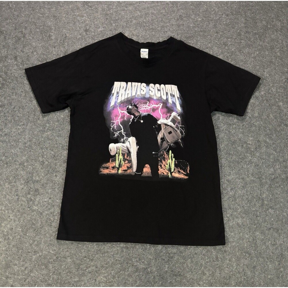 Travis Scott T Shirt Size Large 2015 U.S.A Tour Rap Hype Jack